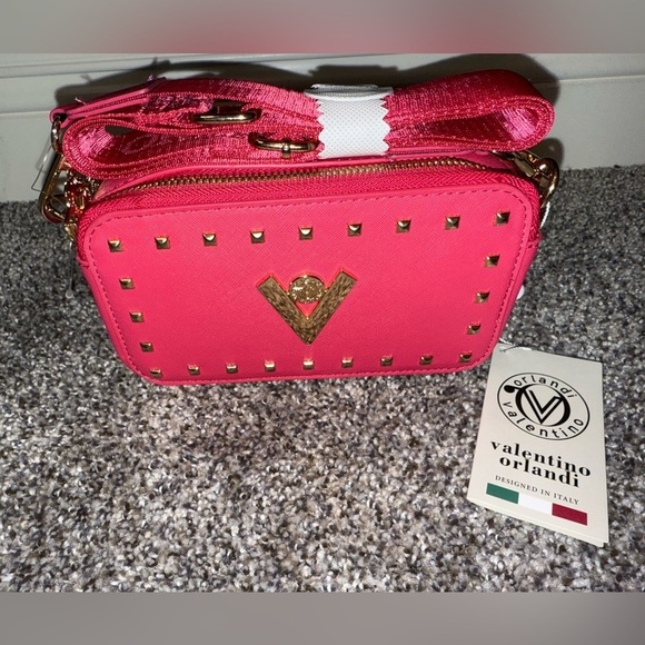 Valentino Orlandi Handbags - Valentino Orlandi pink Studded Women's Bag